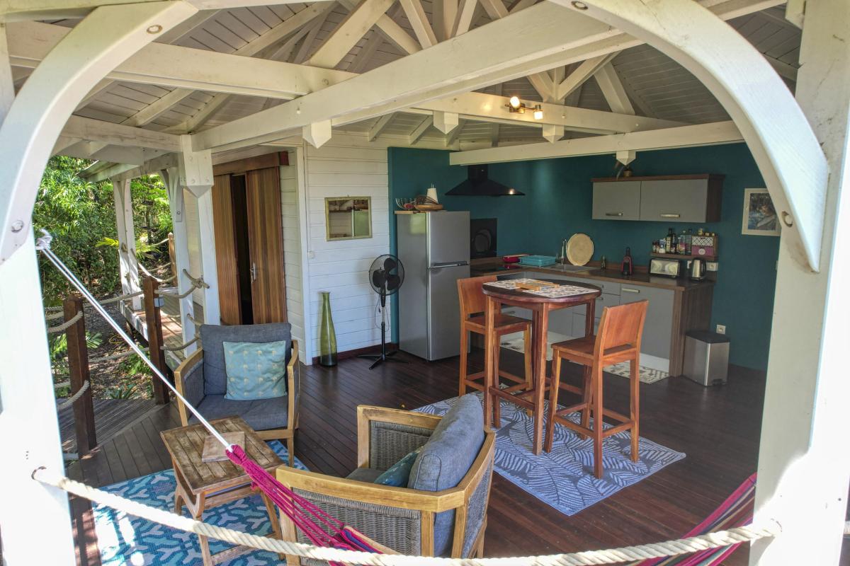 22.Location bungalow avec jacuzzi vue mer Deshaies Guadeloupe